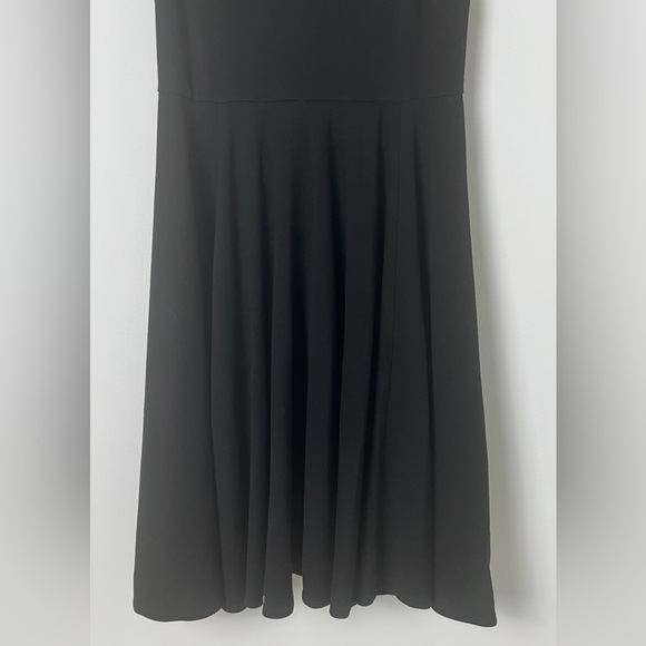 LAVIA Black Made In Italy Fit & Flare Sleeveless Ponte Knit Skater Dress Size 8 - Picture 7 of 11